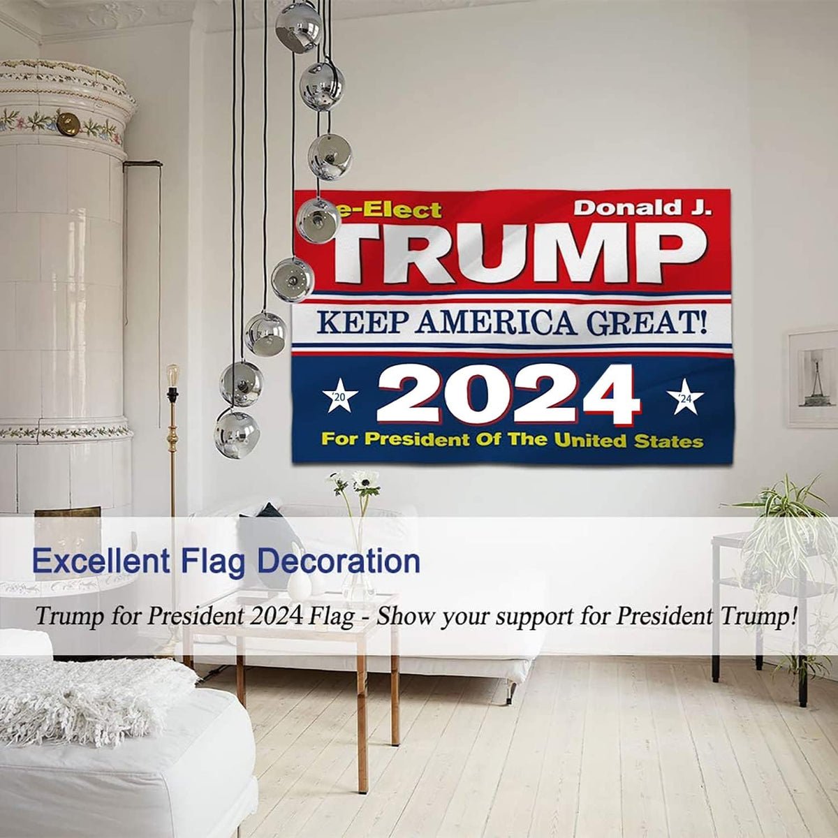 Re-Elect Donald J Trump Keep America Great 2024 Flag Re-Elect Donald J Trump Keep America Great 2024 Flag