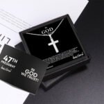 Sterling Silver 47 President “In God We Trust” Cross Necklace