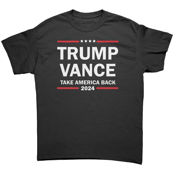 Support Trump Vance 2024 with this Take America Back T-Shirt Support Trump Vance 2024 with this Take America Back T-Shirt
