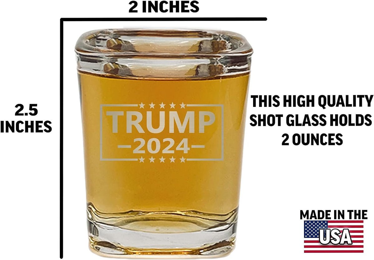 Tactical Square Trump 2024 Shot Glass Tactical Square Trump 2024 Shot Glass
