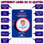 Talking Donald Trump Sound Button-12 Quotes in His Real Voice