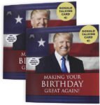 Talking Trump Birthday Card - Trump's Voice Funny Birthday Gift for Trump Fans