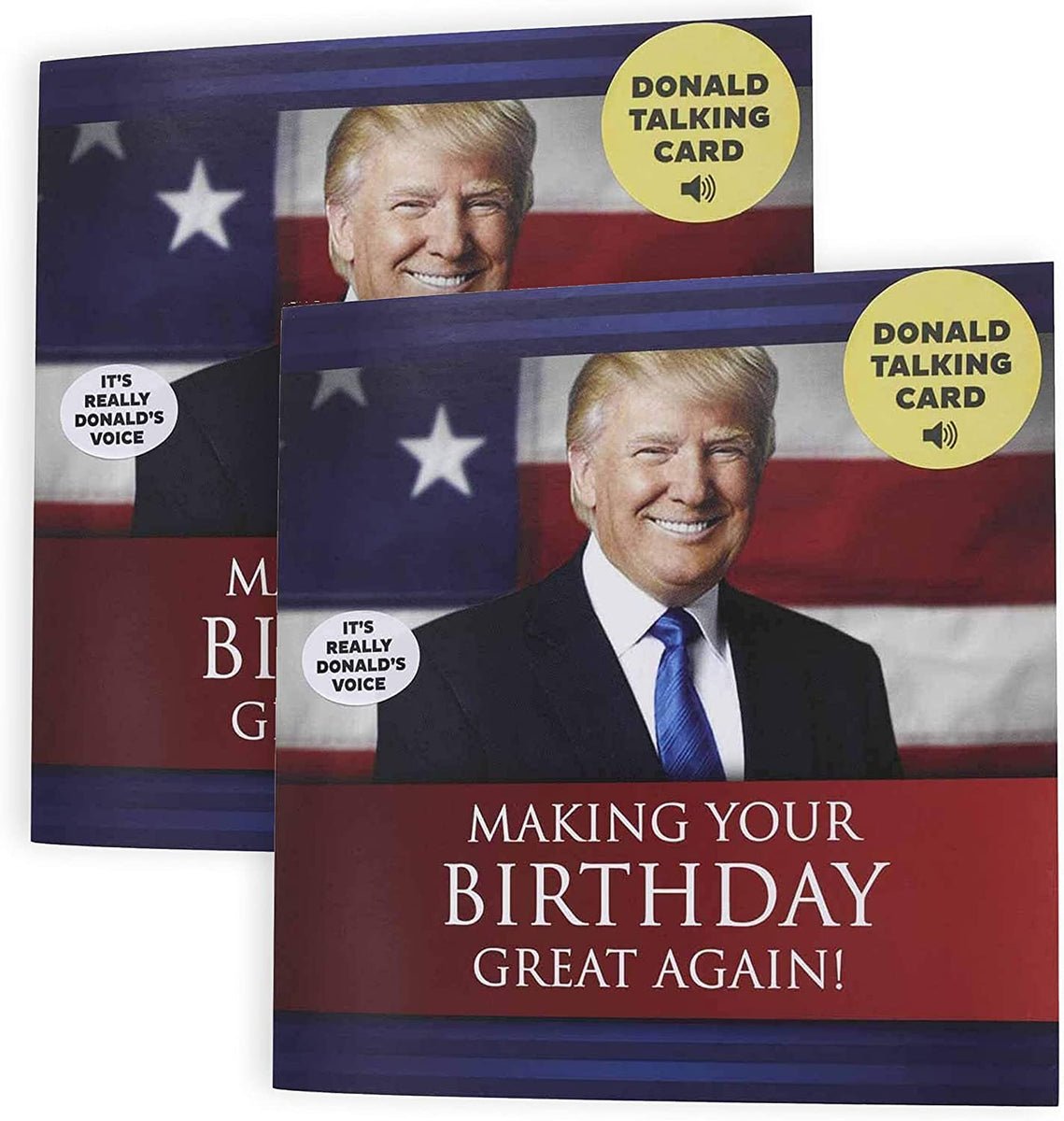 Talking Trump Birthday Card - Trump's Voice Funny Birthday Gift for Trump Fans Talking Trump Birthday Card - Trump's Voice Funny Birthday Gift for Trump Fans