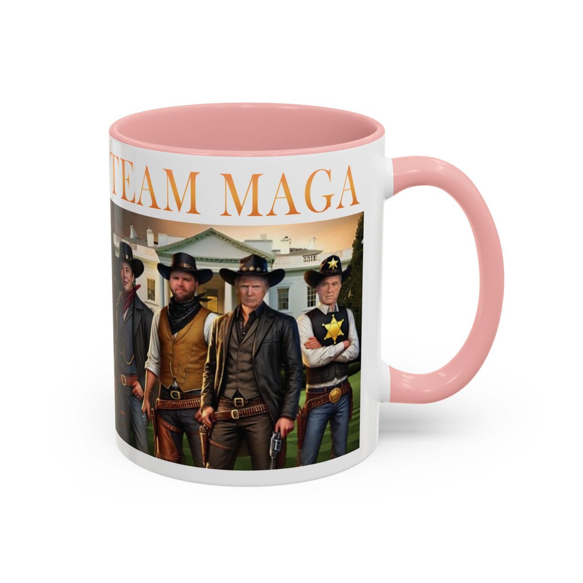 Team MAGA Vintage Style Coffee Mug Trump Kennedy Elon JD Vance Team MAGA Vintage Style Coffee Mug Trump Kennedy Elon JD Vance