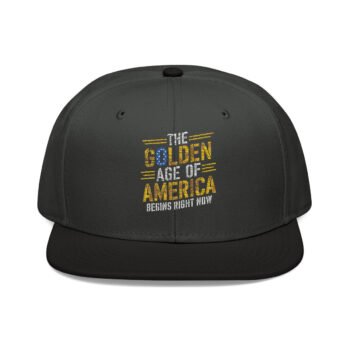 The Golden Age of America Embroidered Snapback Hat