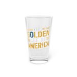 The Golden Age of America Pint Glass – 16oz
