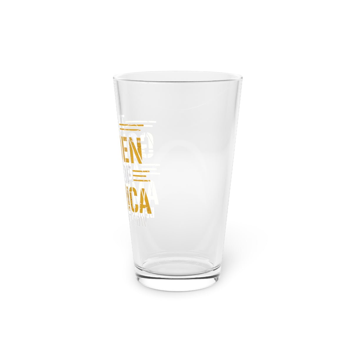The Golden Age of America Pint Glass - 16oz The Golden Age of America Pint Glass - 16oz