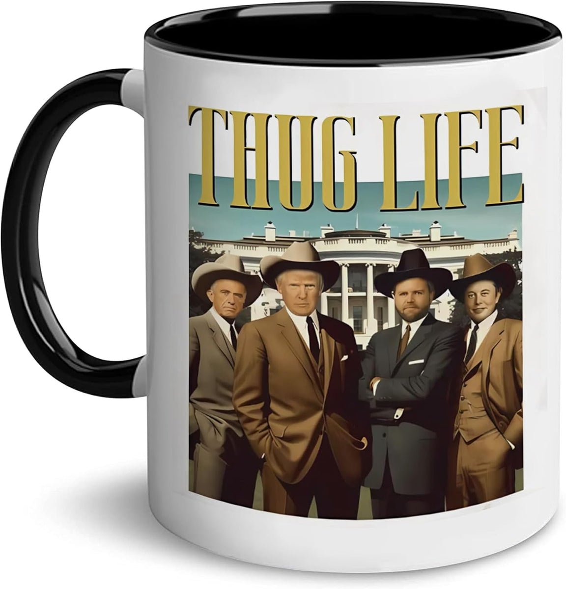 Thug Life Team MAGA Coyboy Coffee Mug Elon RFK Trump JD Vance Thug Life Team MAGA Coyboy Coffee Mug Elon RFK Trump JD Vance
