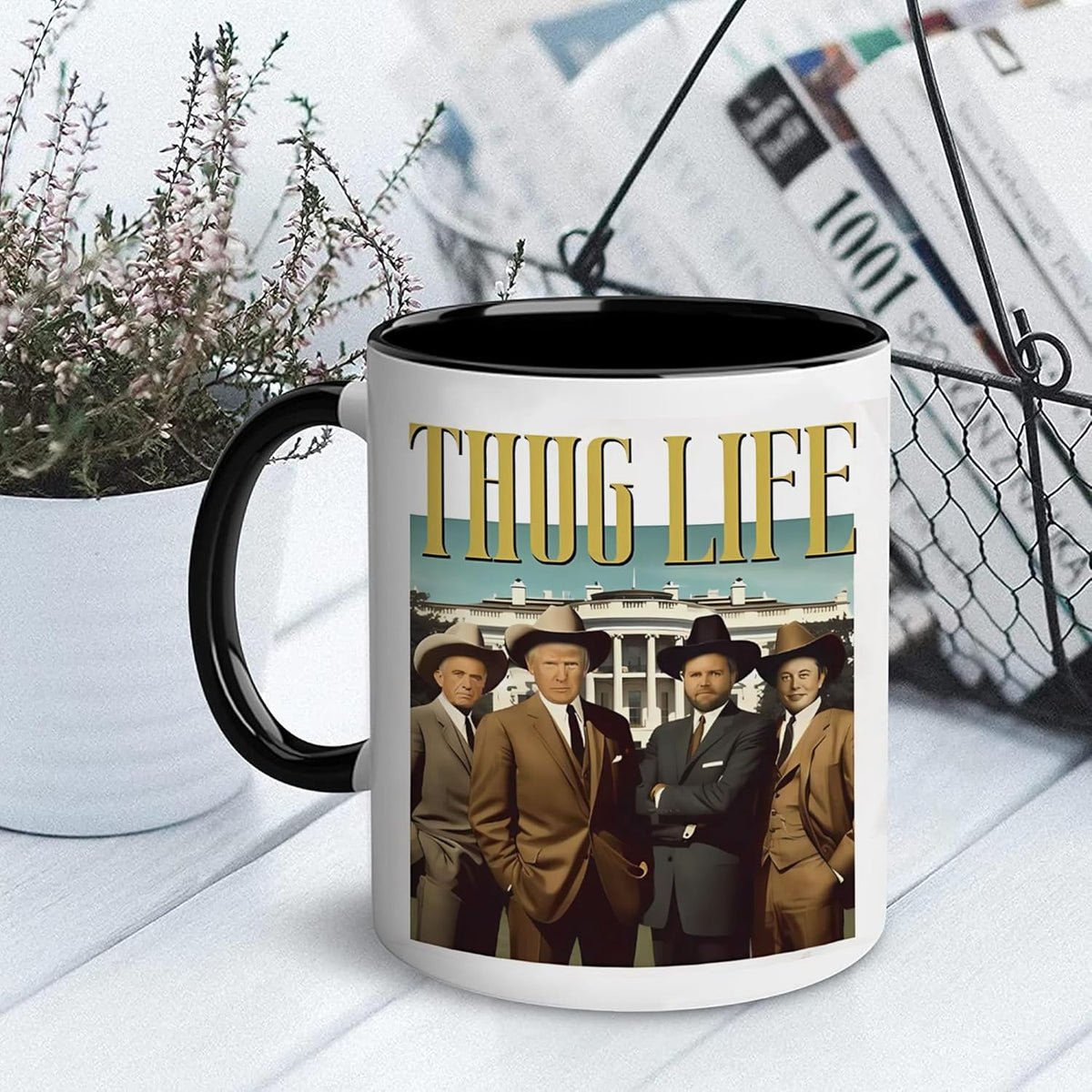 Thug Life Team MAGA Coyboy Coffee Mug Elon RFK Trump JD Vance Thug Life Team MAGA Coyboy Coffee Mug Elon RFK Trump JD Vance