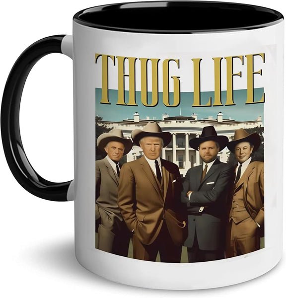 Thug Life Team MAGA Coyboy Coffee Mug Elon RFK Trump JD Vance Thug Life Team MAGA Coyboy Coffee Mug Elon RFK Trump JD Vance