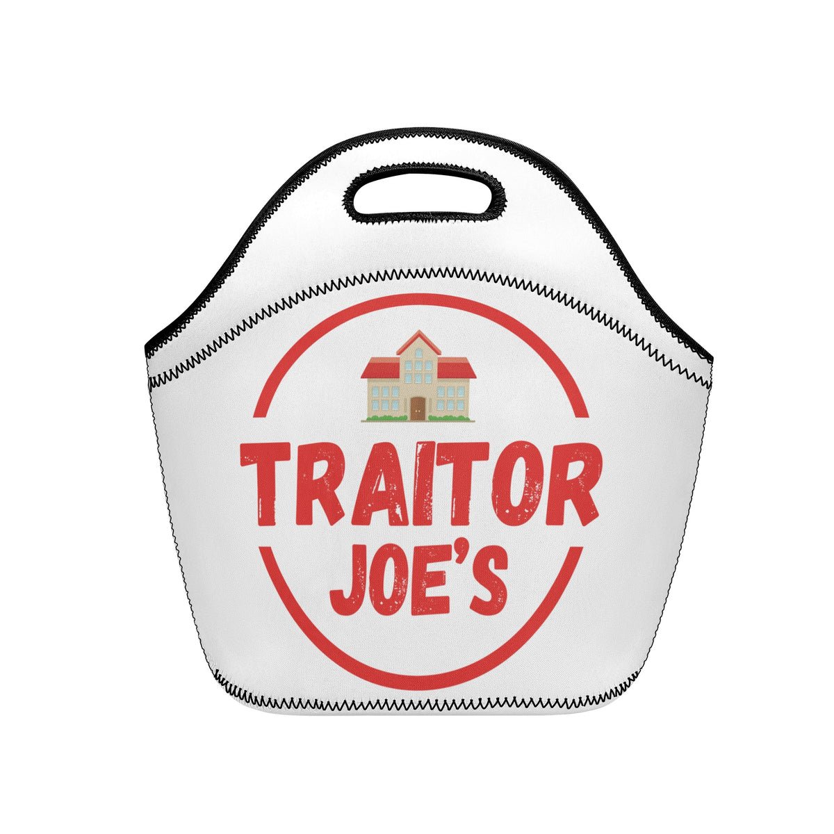 Traitor Joes Anti Joe Biden Printed + Embroidered Neoprene Lunch Bag Lets Go Brandon on bottom Traitor Joes Anti Joe Biden Printed + Embroidered Neoprene Lunch Bag Lets Go Brandon on bottom