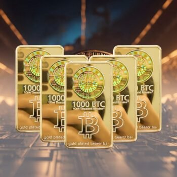Trump 1000 Bitcoins Gold Bar