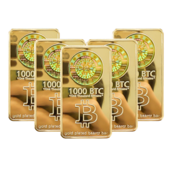 Trump 1000 Bitcoins Gold Bar