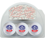 Trump 2024 Golf Balls 3 pack w/20 tees