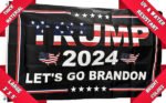 Trump 2024 Lets Go Brandon Flag 3×5 Foot