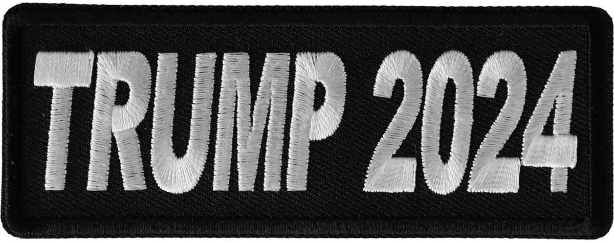 Trump 2024 Patch - 4x1.5 inch - Embroidered Iron on Patch Trump 2024 Patch - 4x1.5 inch - Embroidered Iron on Patch