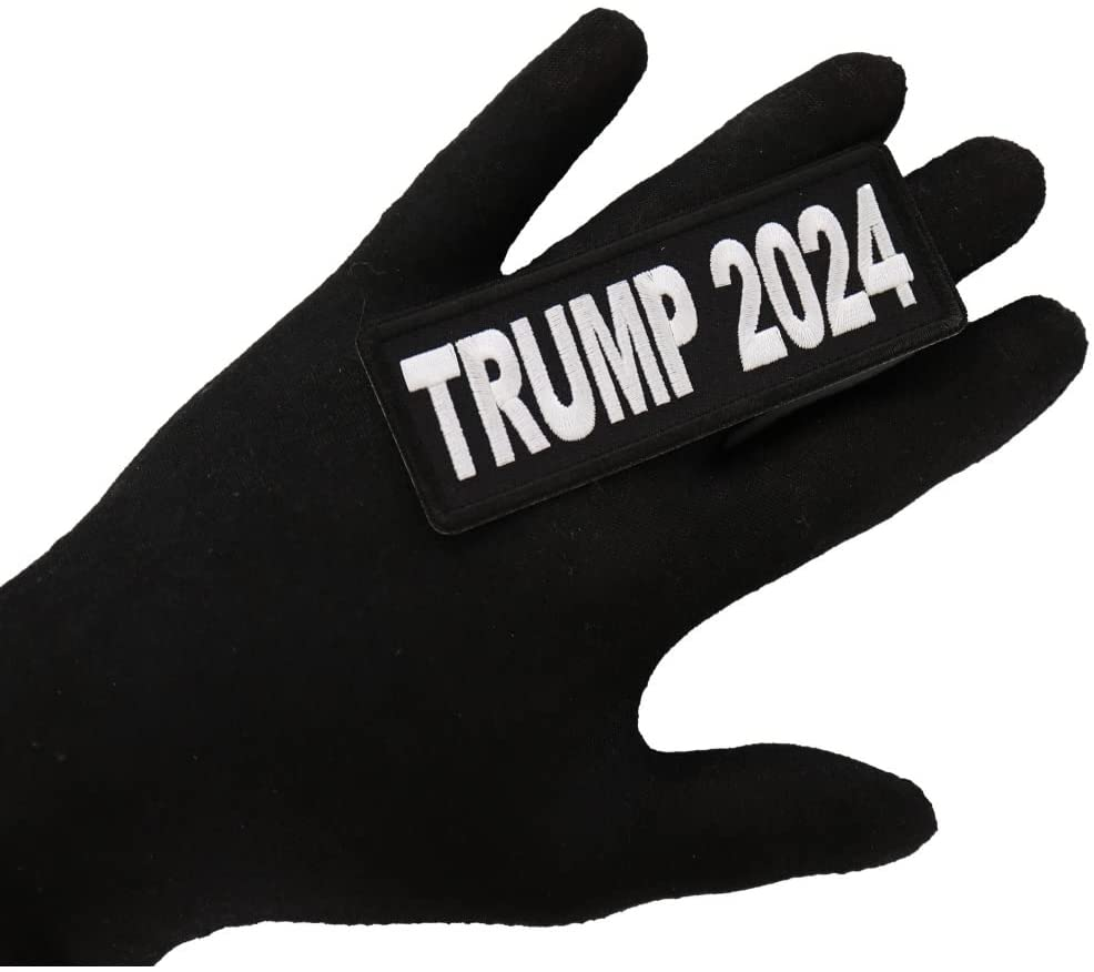 Trump 2024 Patch - 4x1.5 inch - Embroidered Iron on Patch Trump 2024 Patch - 4x1.5 inch - Embroidered Iron on Patch