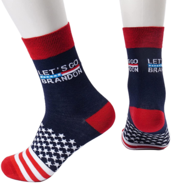 Trump 2024 socks Let's Go Brandon Socks