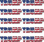 Trump 2024 Sticker American Flag Vinyl Stickers – 10 pack