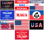 Trump 2024 Stickers – (10 Piece) Trump Sticker Pack – 4″X6″ Patriotic stickers