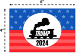 Trump 2024 Stickers – (10 Piece) Trump Sticker Pack – 4″X6″ Patriotic stickers