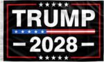 Trump 2028 Flag 3×5 FT black