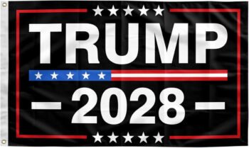 Trump 2028 Flag 3x5 FT black