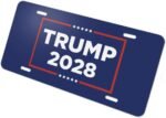 Trump 2028 Metal Vanity License Plate