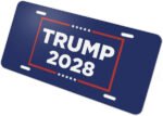 Trump 2028 Metal Vanity License Plate