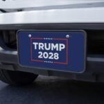 Trump 2028 Metal Vanity License Plate