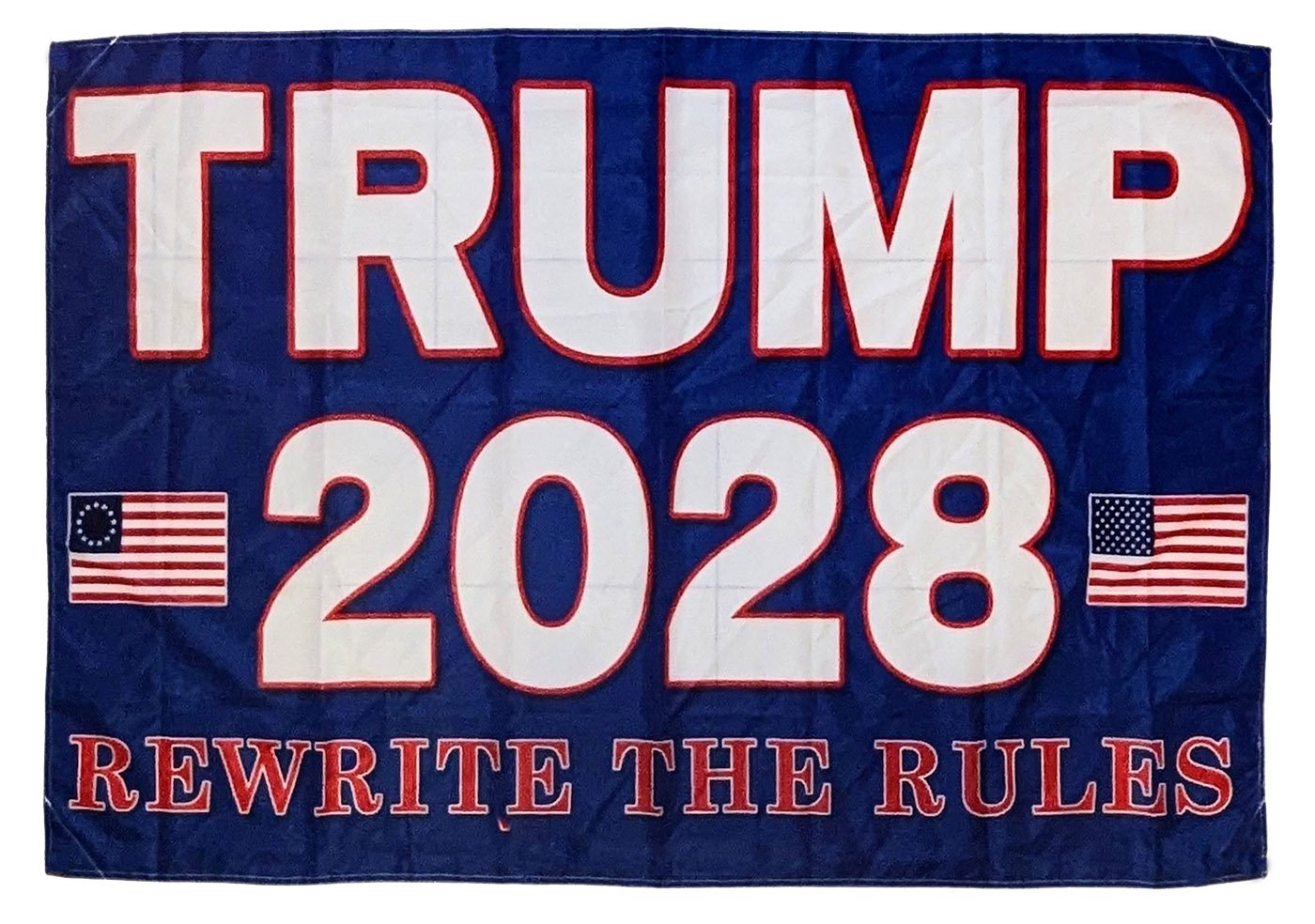 Trump 2028 Rewrite the Rules Flag (blue) | The Trump Store PA Trump 2028 Rewrite the Rules Flag (blue)