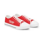 Trump 45-47 Mens Canvas Low Top Sneaker Shoes – Red