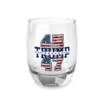 Trump 45 47 Whiskey Glass