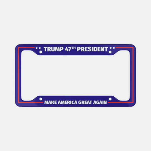 Trump 47th President - License Plate Frame