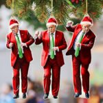 Trump Dance – Donald Trump Christmas Ornament 2025 (Set of 3)