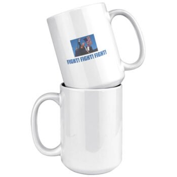 Trump Fight Fight Fight Fist Up Assassination Attempt Coffee Mug