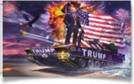 Trump Flag Tank Donald Trump Riding Tank – 3×5 feet