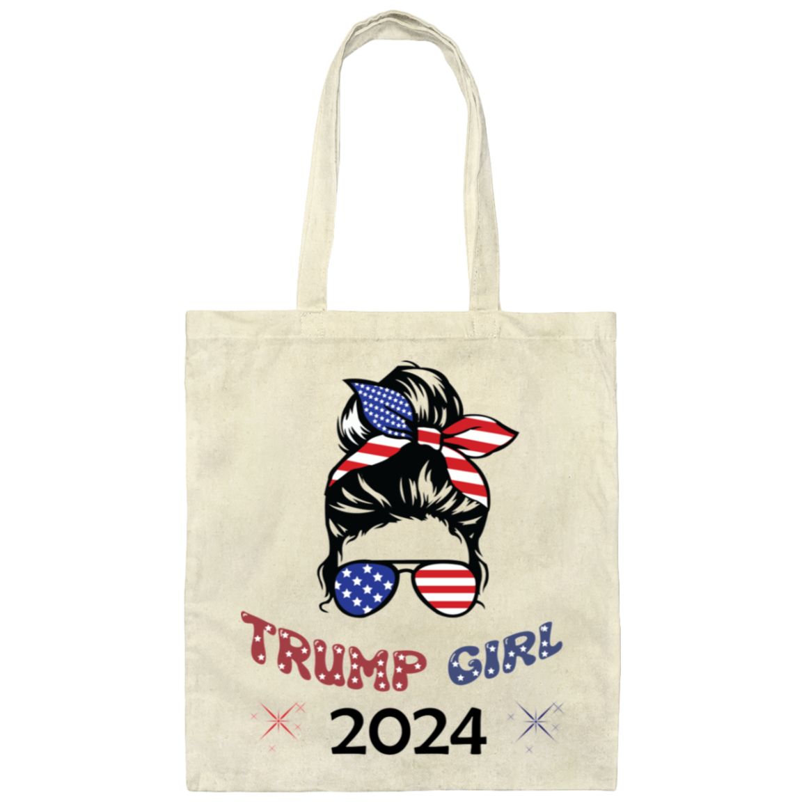 Trump Girl 2024 Canvas Tote Bag Trump Girl 2024 Canvas Tote Bag