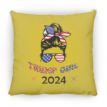Trump Girl Large Square Pillow
