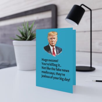 Trump Huge Success Happy Birthday Greeting Card
