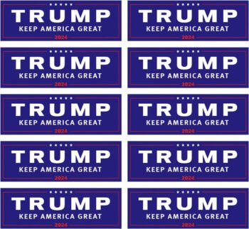 Trump Keep America Great Stickers - 10 Pack