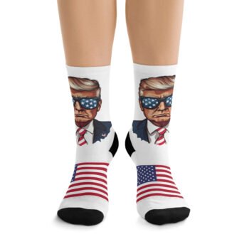 Trump Patriotic Graphic Crew Socks