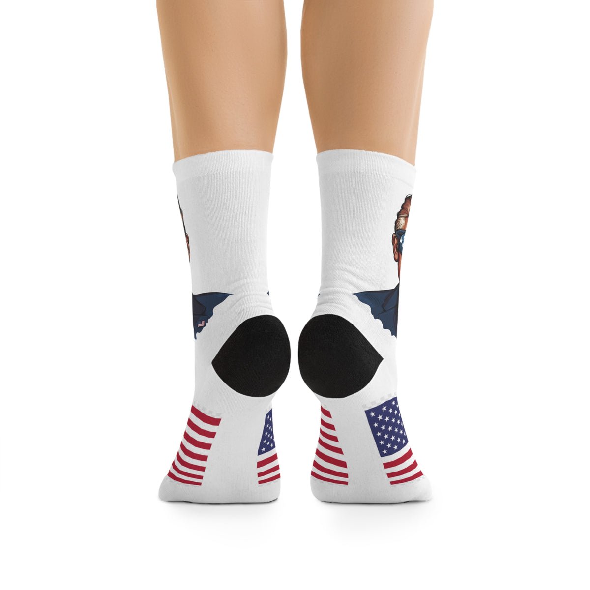 Trump Patriotic Graphic Crew Socks Trump Patriotic Graphic Crew Socks
