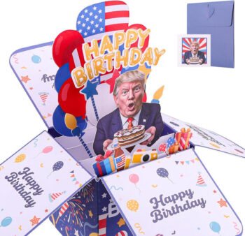 Trump Pop Up Birthday Card 3D Greeting