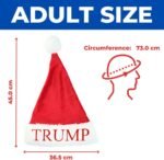 Trump Santa Hat – Embroidered Red Cap