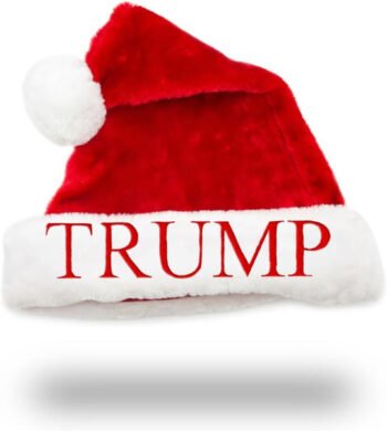 Trump Santa Hat - Embroidered Red Cap