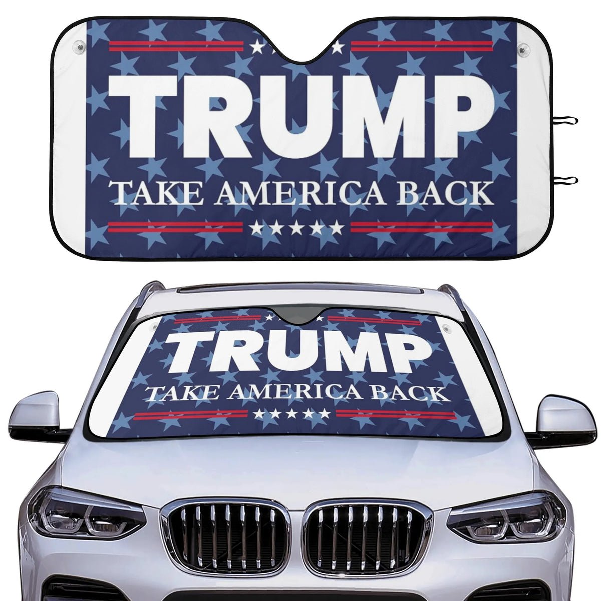 Trump - Take America Back - Car or Truck Sunshade Trump - Take America Back - Car or Truck Sunshade