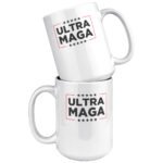 ultra maga white 15oz coffee mug