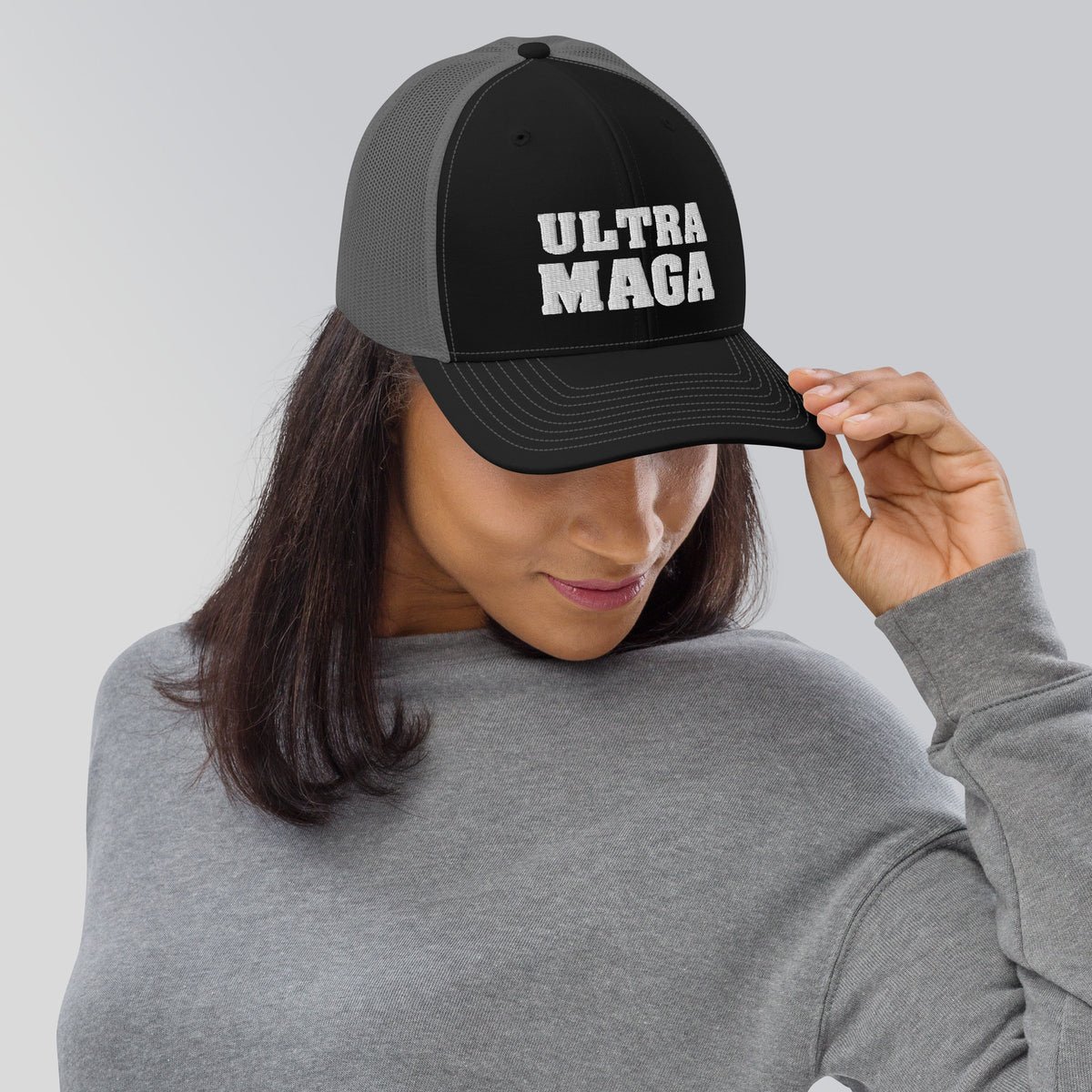 Ultra MAGA White Letters Trucker Cap Ultra MAGA White Letters Trucker Cap