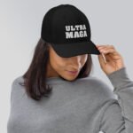 Ultra MAGA White Letters Trucker Cap